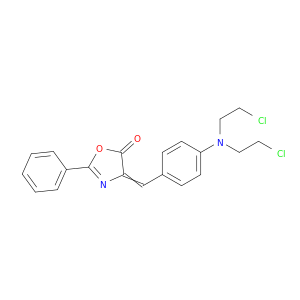 5(4H)-Oxazolone,4-[[4-[bis(2-chloroethyl)amino]phenyl]methylene]-2-phenyl-