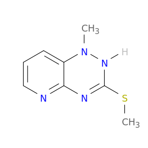 Pyrido[2,3-e]-1,2,4-triazine, 1,2-dihydro-1-methyl-3-(methylthio)-