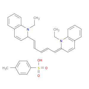 (2E)-1-ethyl-2-[(2E,4E)-5-(1-ethylquinolin-2-yl)penta-2,4-dienylidene]quinoline; 4-methylbenzenesulfonic acid