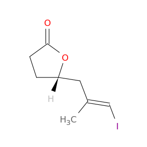 2(3H)-Furanone, dihydro-5-[(2E)-3-iodo-2-methyl-2-propenyl]-, (5S)-