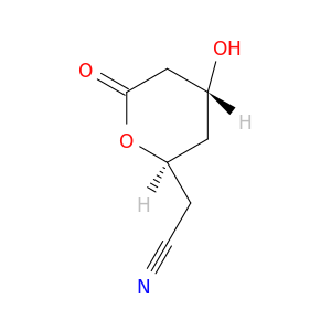 2H-Pyran-2-acetonitrile, tetrahydro-4-hydroxy-6-oxo-, (2R,4R)- (9CI)