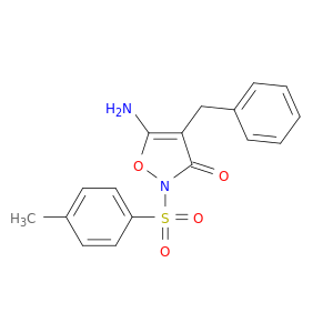 3(2H)-Isoxazolone, 5-amino-2-[(4-methylphenyl)sulfonyl]-4-(phenylmethyl)-