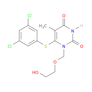 2,4(1H,3H)-Pyrimidinedione,6-[(3,5-dichlorophenyl)thio]-1-[(2-hydroxyethoxy)methyl]-5-methyl-