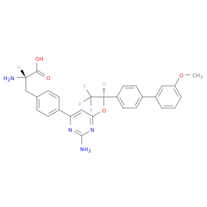 (S)-2-氨基-3-(4-(2-氨基-6-((R)-2,2,2-三氟-1-(3'-甲氧基-[1,1'-联苯]-4-基)乙氧基)嘧啶-4-基)苯基)丙酸