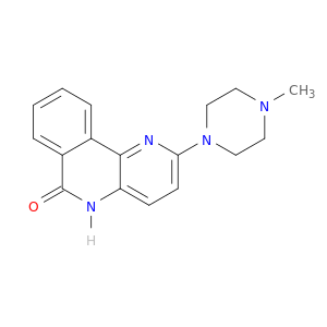 Benzo[c]-1,5-naphthyridin-6(5H)-one, 2-(4-methyl-1-piperazinyl)-