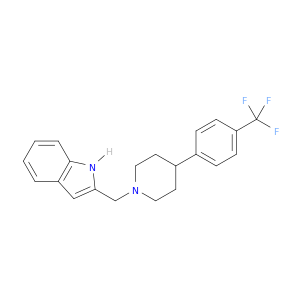 1H-Indole, 2-[[4-[4-(trifluoromethyl)phenyl]-1-piperidinyl]methyl]-