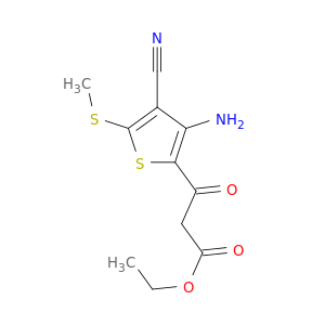 ETHYL 3-(3-AMINO-4-CYANO-5-METHYLSULFANYL-THIOPHEN-2-YL)-3-OXO-PROPANOATE