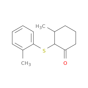 Cyclohexanone, 3-methyl-2-[(2-methylphenyl)thio]-