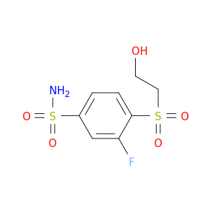 3-FLUORO-4-[(2-HYDROXYETHYL)SULFONYL]BENZENESULFONAMIDE