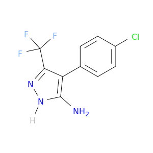 4-(4-氯苯基)-5-(三氟甲基)-1H-吡唑-3-胺