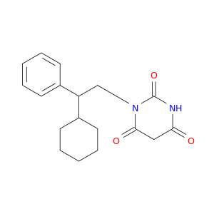 2,4,6(1H,3H,5H)-Pyrimidinetrione, 1-(2-cyclohexyl-2-phenylethyl)-
