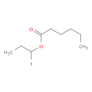 Hexanoic acid, 1-iodopropyl ester