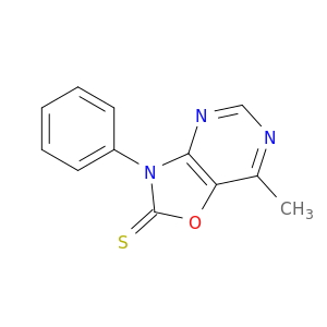 Oxazolo[4,5-d]pyrimidine-2(3H)-thione, 7-methyl-3-phenyl-