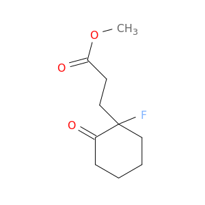 Cyclohexanepropanoic acid, 1-fluoro-2-oxo-, methyl ester