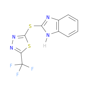 1H-Benzimidazole, 2-[[5-(trifluoromethyl)-1,3,4-thiadiazol-2-yl]thio]-