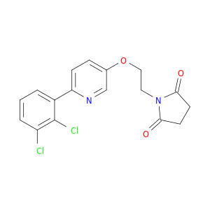 2,5-Pyrrolidinedione, 1-[2-[[6-(2,3-dichlorophenyl)-3-pyridinyl]oxy]ethyl]-