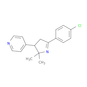 Pyridine, 4-[5-(4-chlorophenyl)-3,4-dihydro-2,2-dimethyl-2H-pyrrol-3-yl]-