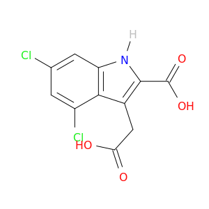 1H-Indole-3-acetic acid, 2-carboxy-4,6-dichloro-