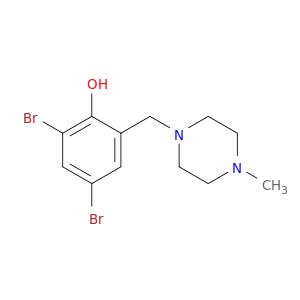 Phenol, 2,4-dibromo-6-[(4-methyl-1-piperazinyl)methyl]-