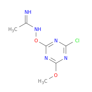 Ethanimidamide, N-[(4-chloro-6-methoxy-1,3,5-triazin-2-yl)oxy]-