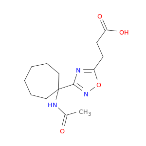 3-[3-(1-Acetamidocycloheptyl)-1,2,4-oxadiazol-5-yl]propanoic Acid