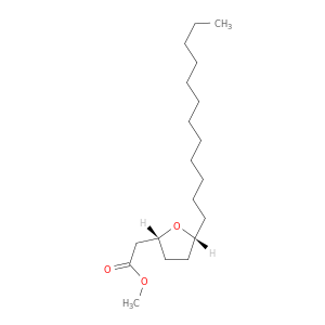 2-Furanacetic acid, 5-dodecyltetrahydro-, methyl ester, cis-