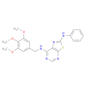 Thiazolo[5,4-d]pyrimidine-2,7-diamine,N2-phenyl-N7-[(3,4,5-trimethoxyphenyl)methyl]-