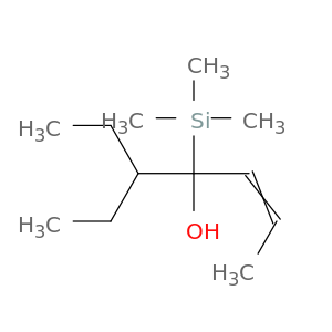 2-Hepten-4-ol, 5-ethyl-4-(trimethylsilyl)-