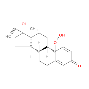 19-Norpregna-1,4-dien-20-yn-3-one,10-hydroperoxy-17-hydroxy-, (17a)- (9CI)