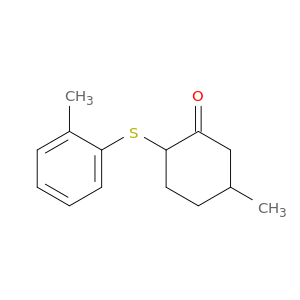 Cyclohexanone, 5-methyl-2-[(2-methylphenyl)thio]-