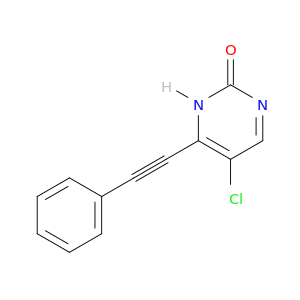 2(1H)-Pyrimidinone, 5-chloro-4-(phenylethynyl)-