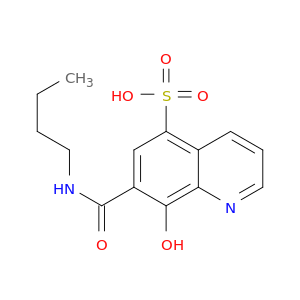 5-Quinolinesulfonic acid, 7-[(butylamino)carbonyl]-8-hydroxy-