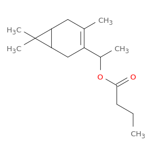 Butanoic acid, 1-(4,7,7-trimethylbicyclo[4.1.0]hept-3-en-3-yl)ethyl ester
