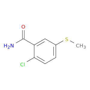 2-chloro-5-(methylsulfanyl)benzamide