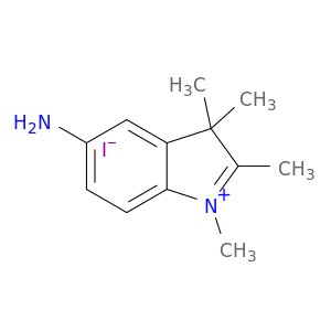 3H-Indolium, 5-amino-1,2,3,3-tetramethyl-, iodide