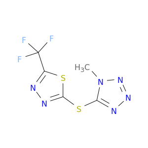 1H-Tetrazole, 1-methyl-5-[[5-(trifluoromethyl)-1,3,4-thiadiazol-2-yl]thio]-