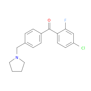 4-CHLORO-2-FLUORO-4'-PYRROLIDIN-1-YLMETHYLBENZOPHENONE