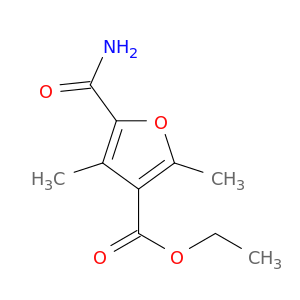 3-Furancarboxylic acid, 5-(aminocarbonyl)-2,4-dimethyl-, ethyl ester