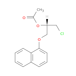 2-Propanol, 1-chloro-3-(1-naphthalenyloxy)-, acetate, (S)-