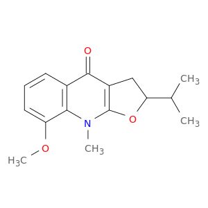 2-ISOPROPYL-8-METHOXY-9-METHYL-3,9-DIHYDROFURO[2,3-B]QUINOLIN-4(2H)-ONE
