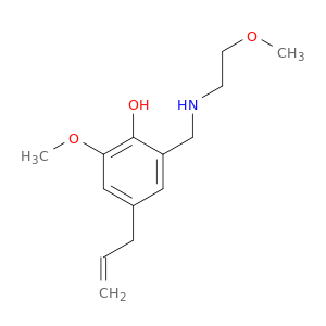 4-allyl-2-methoxy-6-{[(2-methoxyethyl)amino]methyl}phenol