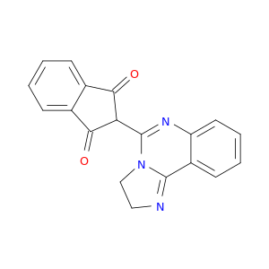 1H-Indene-1,3(2H)-dione, 2-(2,3-dihydroimidazo[1,2-c]quinazolin-5-yl)-