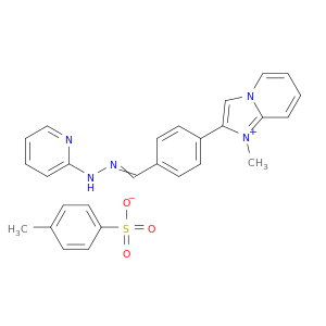 1-METHYL-2-(4-((PYRIDIN-2-YLHYDRAZONO)METHYL)PHENYL)IMIDAZO[1,2-A]PYRIDINIUM 4-METHYLBENZENESULFONATE