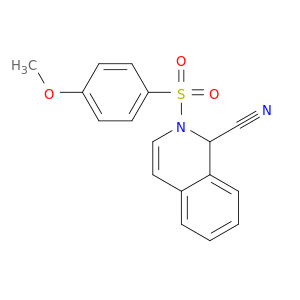 2-[(4-methoxyphenyl)sulfonyl]-1,2-dihydroisoquinoline-1-carbonitrile