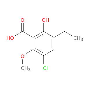 3-Chloro-5-ethyl-6-hydroxy-2-methoxybenzoic acid
