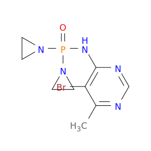 膦酰胺,p,p-bis(1-氮丙烯基)-n-(5-溴-6-甲基-4-嘧啶基)-