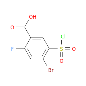 4-Bromo-5-(chlorosulfonyl)-2-fluorobenzoic Acid