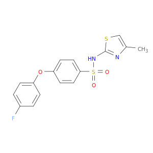 Benzenesulfonamide, 4-(4-fluorophenoxy)-N-(4-methyl-2-thiazolyl)-