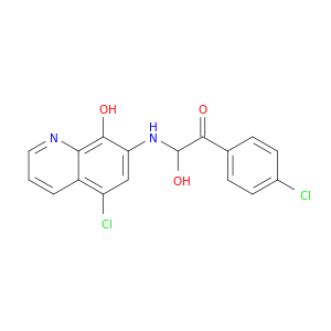 Ethanone,2-[(5-chloro-8-hydroxy-7-quinolinyl)amino]-1-(4-chlorophenyl)-2-hydroxy-