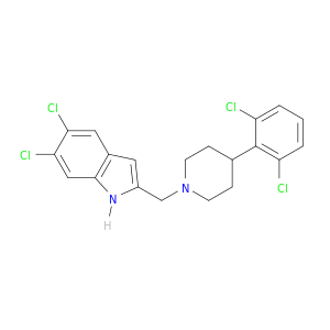 1H-Indole, 5,6-dichloro-2-[[4-(2,6-dichlorophenyl)-1-piperidinyl]methyl]-